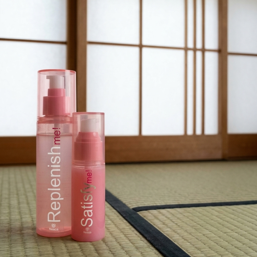 replenish me! & satisfy me! 《化粧水&美容液》